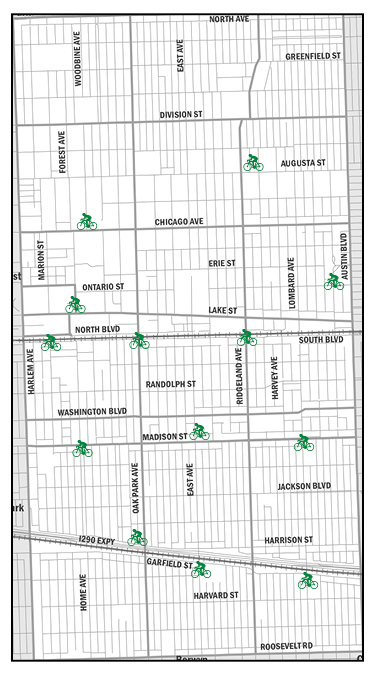 map of Divvy station locations