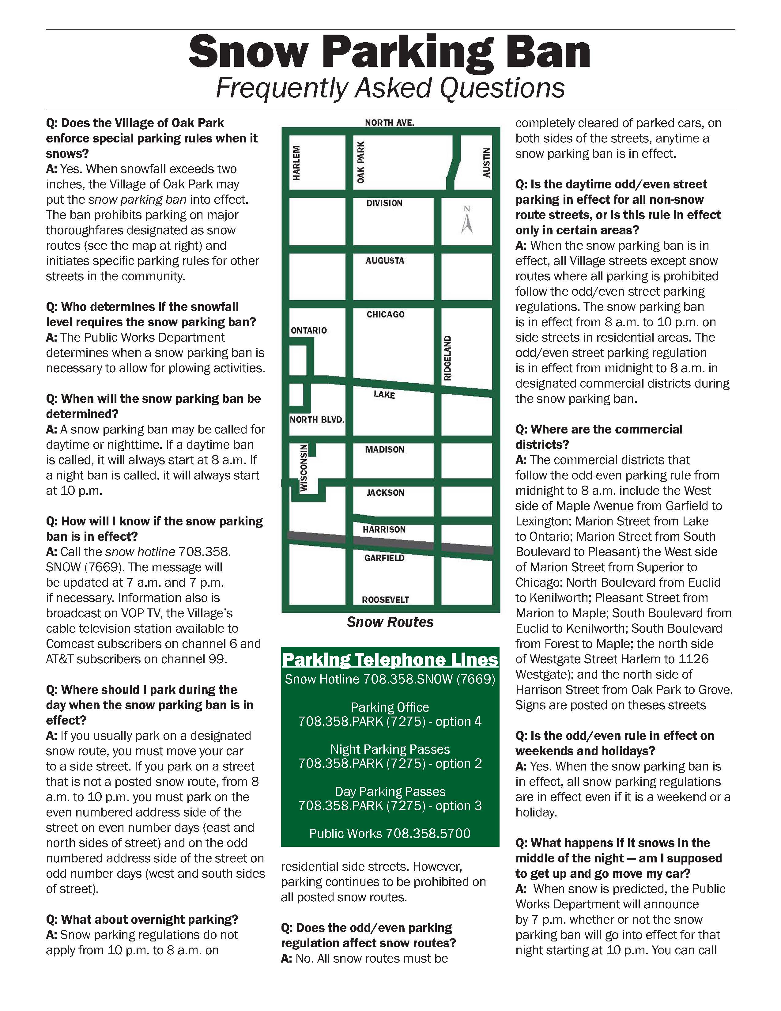 Link to the snow emergency parking rules FAQs