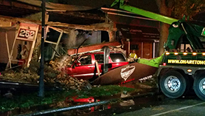 Fire Department photo of building damage