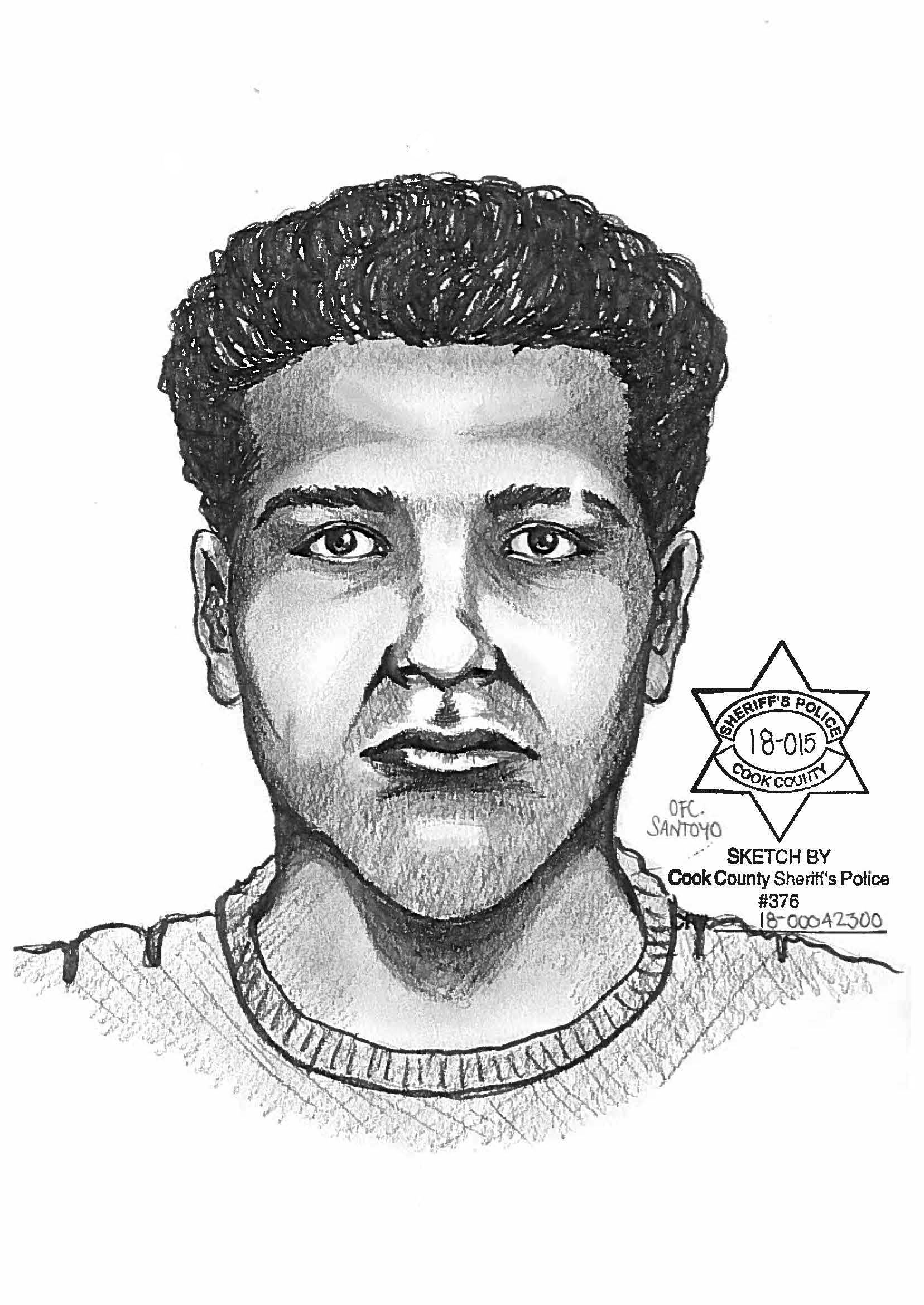 Composite sketch of alleged suspect